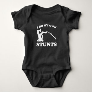 Skateboarder Stunts Fun Skateboard Gift Baby Bodysuit