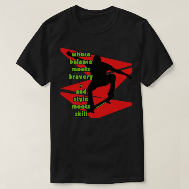 Skateboarder T-Shirt (Design Front)