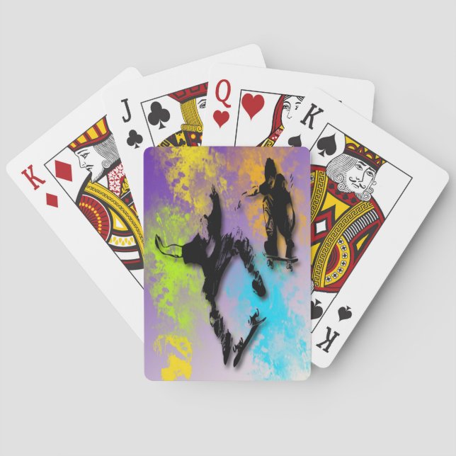 Skateboarders Playing Cards (Back)