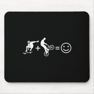 Skateboarding And Bmx Bike Rider Gift Skater Skate Mouse Pad