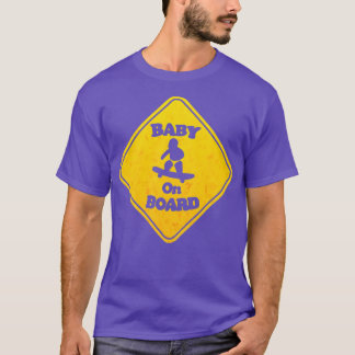 Skateboarding Baby on Board Funny T-Shirt