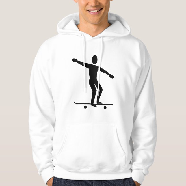 Skateboarding - Black Hoodie (Front)