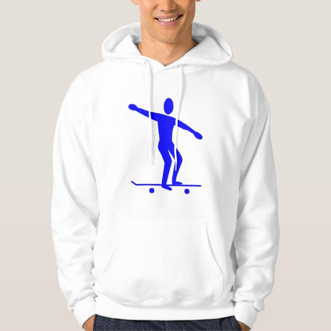 Skateboarding - Blue Hoodie (Front)