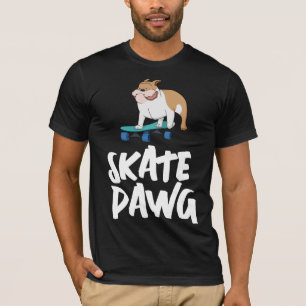 SKATEBOARDING BULL DOG SKATE DAWG T-SHIRTS TEES