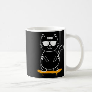 Skateboarding Cat - Skateboard Skateboarder Skater Coffee Mug
