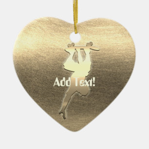 Skateboarding Ceramic Ornament