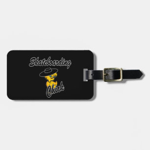 Skateboarding Chick #4 Luggage Tag