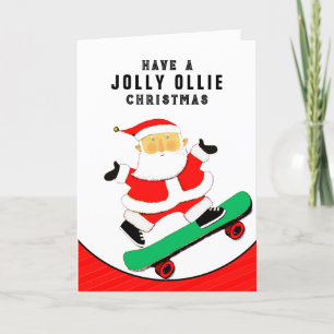 Skateboarding Christmas Holiday Cards