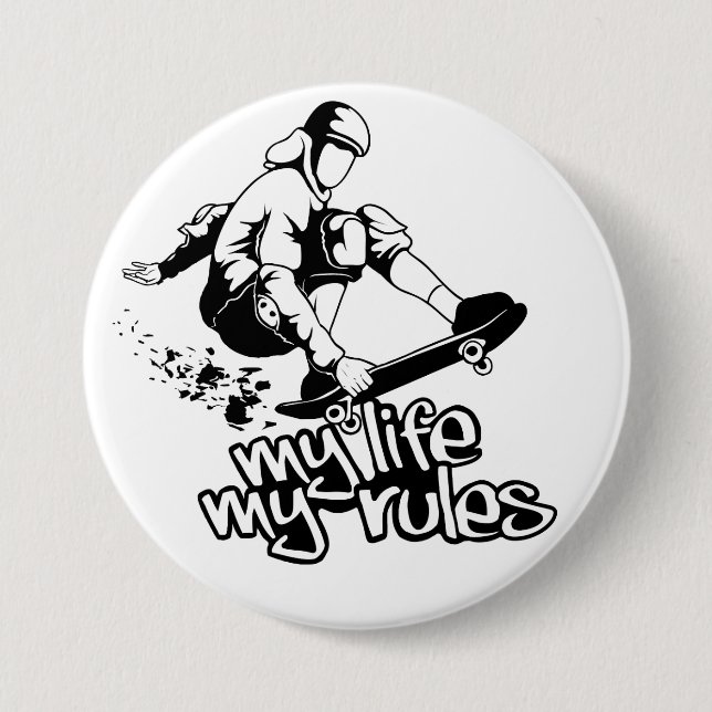 Skateboarding custom button (Front)