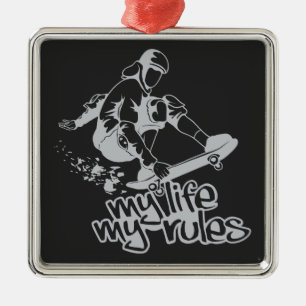 Skateboarding custom ornament