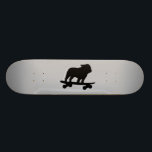 Skateboarding English Bulldog Silhouette Cool Dog Skateboard<br><div class="desc">Cool Skateboarding English Bulldog Silhouette. This totally stoked skater dog is on the move. An awesome skateboard for dog lover humans and skater canines. Check out Jenn's Doodle World for this fun dog design on more products that make sweet gifts.</div>