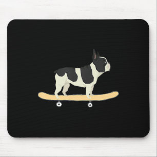 Skateboarding French Bulldog Puppy Gift Mouse Pad