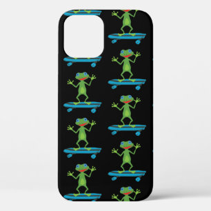 Skateboarding Frog Funny Skateboard Animal Lover iPhone 12 Case