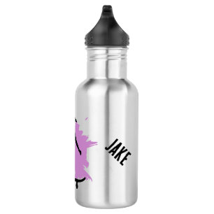 Skateboarding Giraffe Personalized Water Bottle