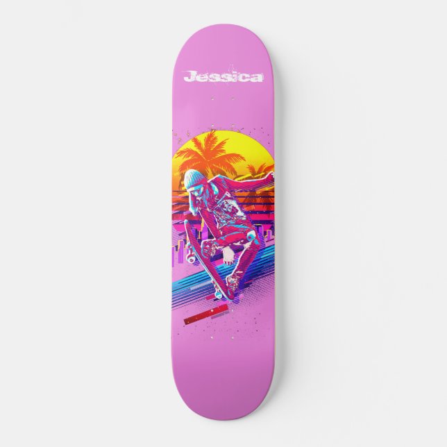 Skateboarding Girl   Skateboard (Front)