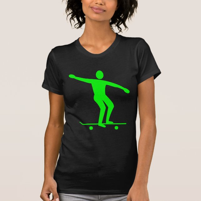 Skateboarding - Green T-Shirt (Front)