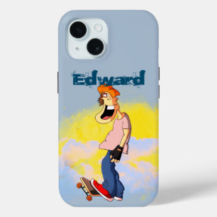 Skateboarding Guy iPhone 15 Case