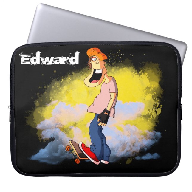 Skateboarding Guy  Laptop Sleeve (Front)
