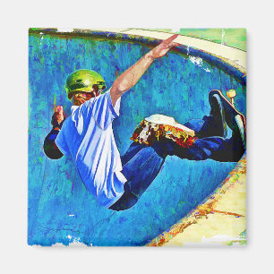 Skateboarding in the Bowl Magnet