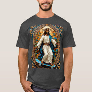 Skateboarding Jesus Sacred Style Tee