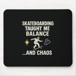 Skateboarding Lance And Chaos Retro Block Mouse Pad