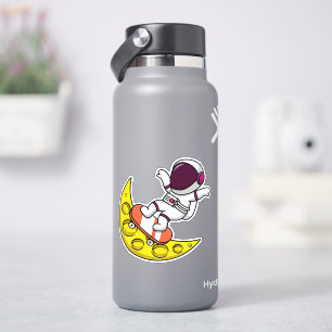 Skateboarding on Moon 4" Kiss Cut Vinyl Sticker