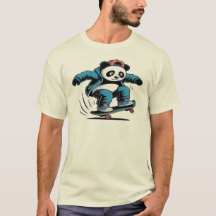 Skateboarding Panda T-Shirt