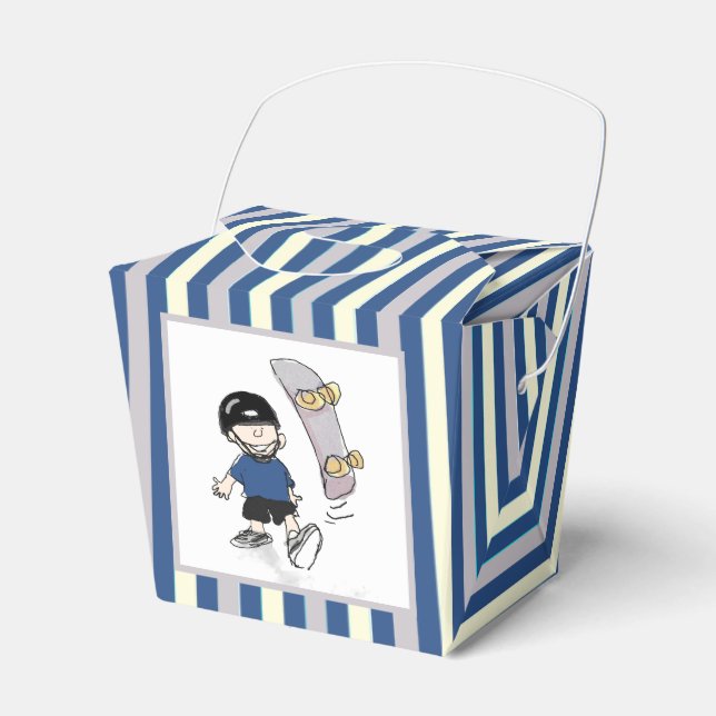 Skateboarding Party Favours Favour Box (Front Side)
