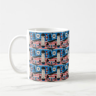 Skateboarding Patriotic USA Skateboarder Coffee Mug
