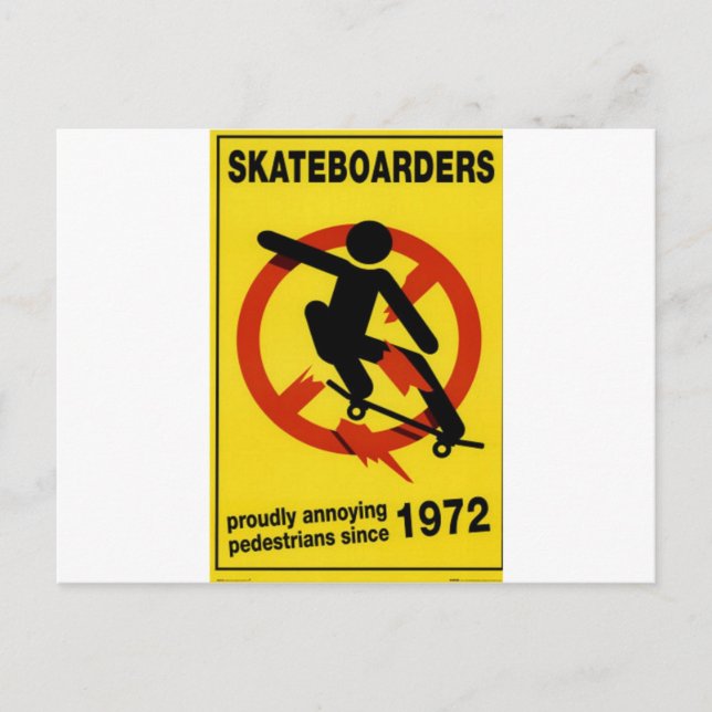 Skateboarding Postcard (Front)