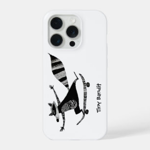 Skateboarding Racoon – Whimsical Racoon Animal iPhone 15 Pro Case