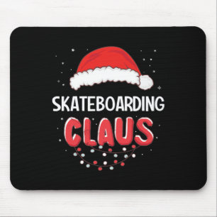 Skateboarding Santa Claus Christmas Matching Costu Mouse Pad