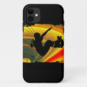 Skateboarding Silhouette in the Bowl iPhone 11 Case