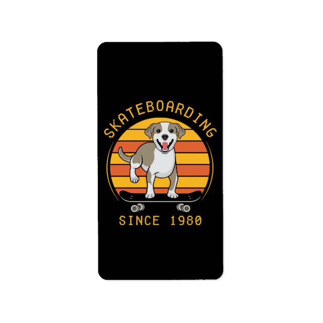 Skateboarding Since 1980 Label (Front)