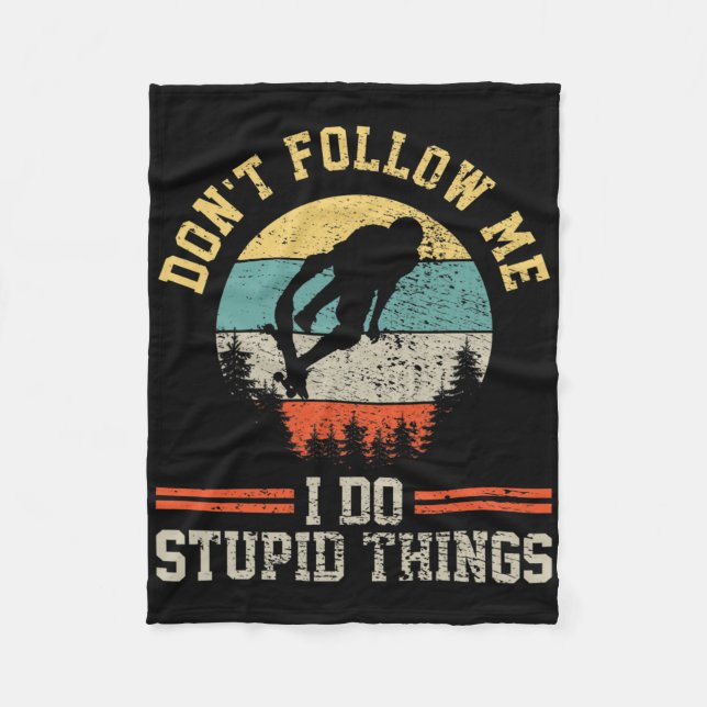 Skateboarding Skateboard  Fleece Blanket (Front)