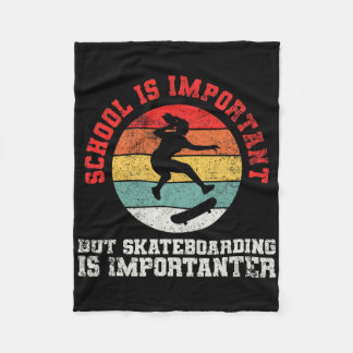 Skateboarding Skateboarder Skateboard 1  Fleece Blanket