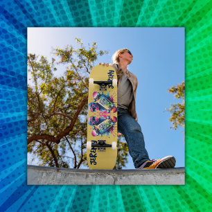 Skateboarding Skater Happy Birthday Monogram Mus Skateboard