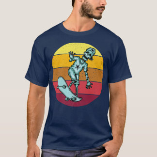 Skateboarding Skeleton Skateboard Novelty Skater C T-Shirt