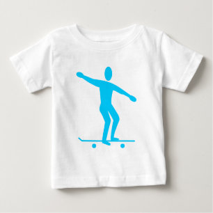 Skateboarding - Sky Blue Baby T-Shirt