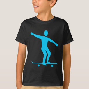 Skateboarding - Sky Blue T-Shirt