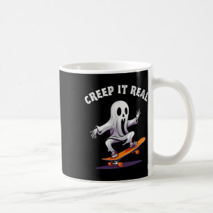 Skateboarding Specter Creep It Real Halloween Coffee Mug