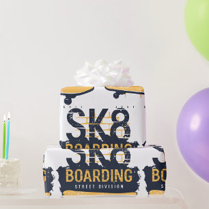 Skateboarding Street Division Wrapping Paper