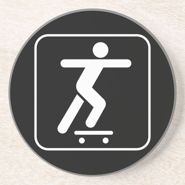 Skateboarding Symbol Coaster (Front)