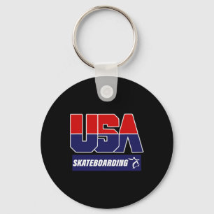 Skateboarding Usa  Key Ring