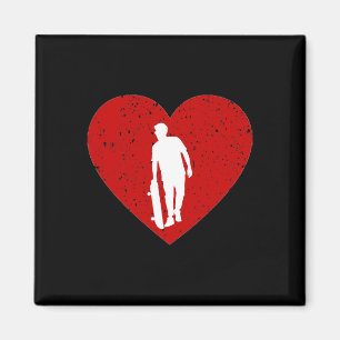 Skateboarding Valentine Day For Skateboard Lover G Magnet