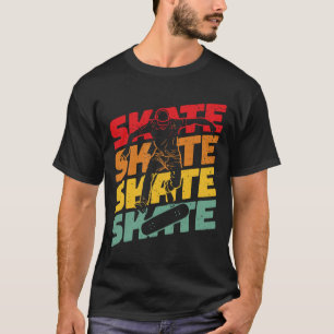 Skateboarding Vintage Gift Idea For Skater Retro T-Shirt