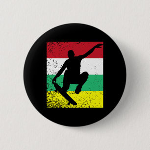 Skateboarding Vintage Retro Skateboarder 1 6 Cm Round Badge