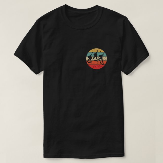 Skateboarding - Vintage Retro Skateboarder T-Shirt (Design Front)