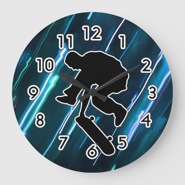 Skateboarding Wall Clocks (Front)