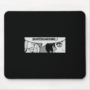 Skateboarding - Women Whispering - Skateboard - Co Mouse Pad